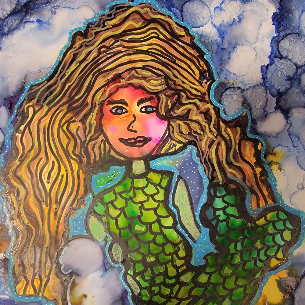 Colorful Mermaid Wall Art Decor